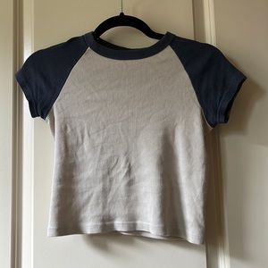 brandy navy blue bella top